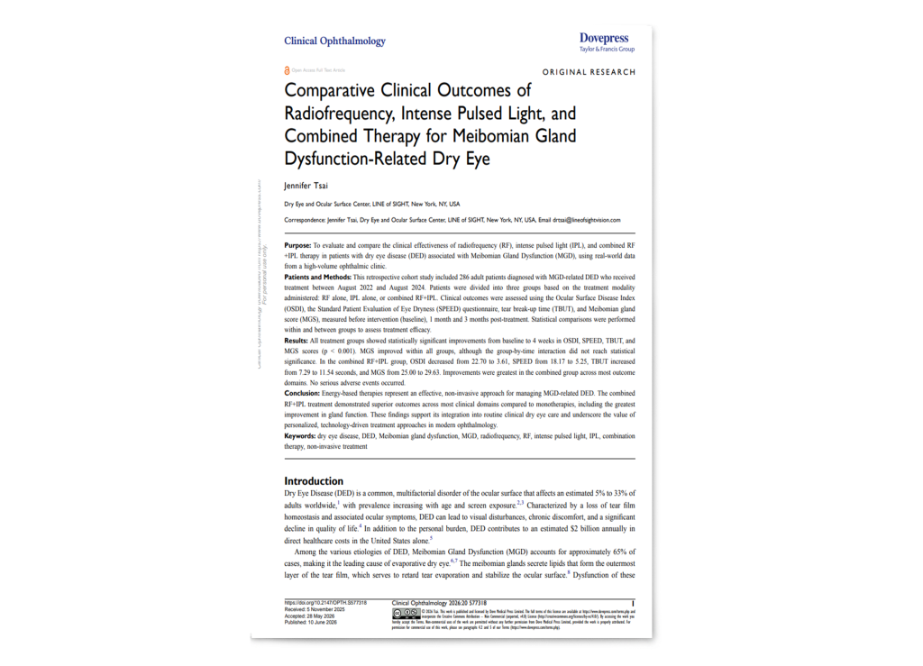 Study: Forma-I RF + Lumecca IPL Therapy for Dry Eye